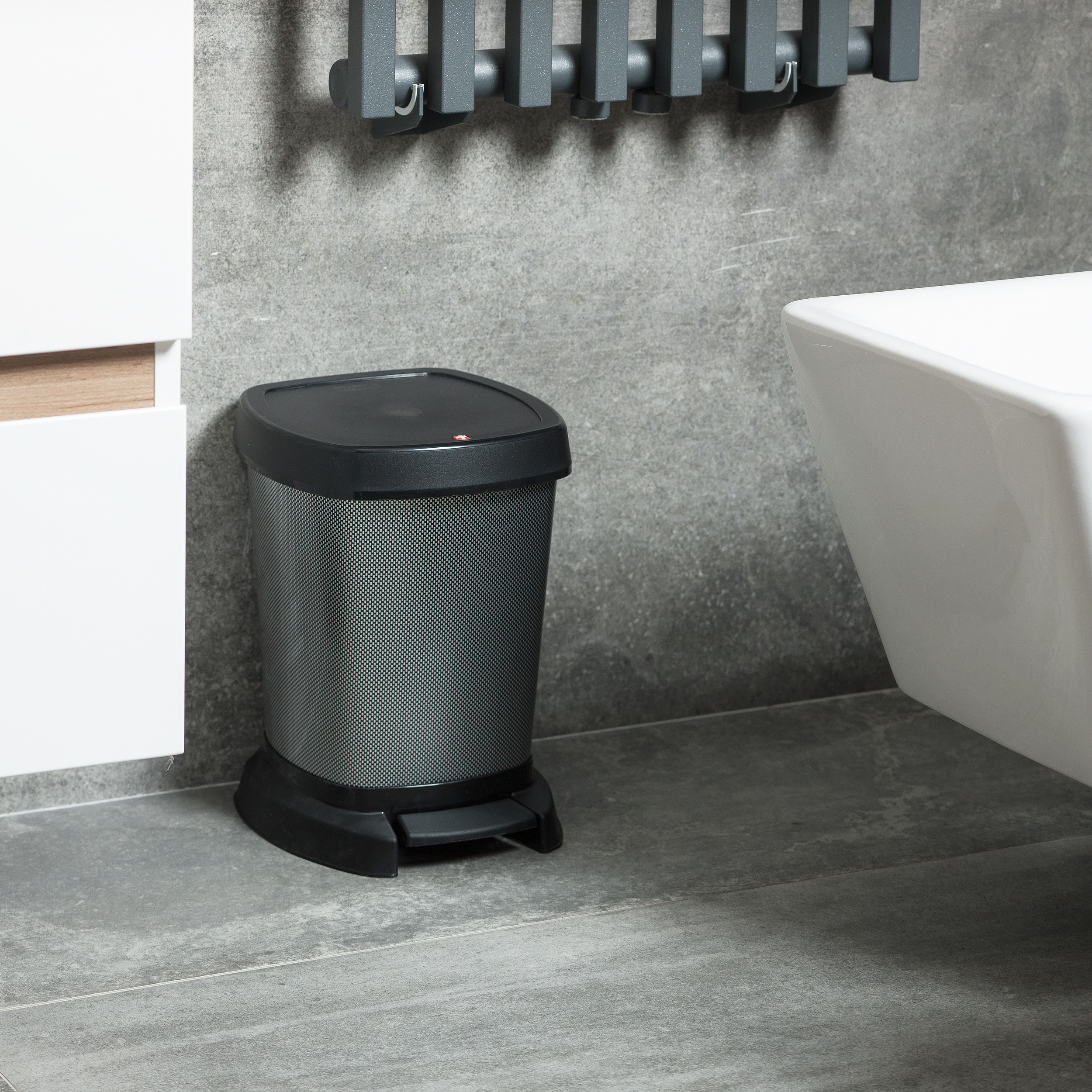 Rotho Paso kosz na śmieci 6 l czarny 1116510273 - Wysyłka w 24h