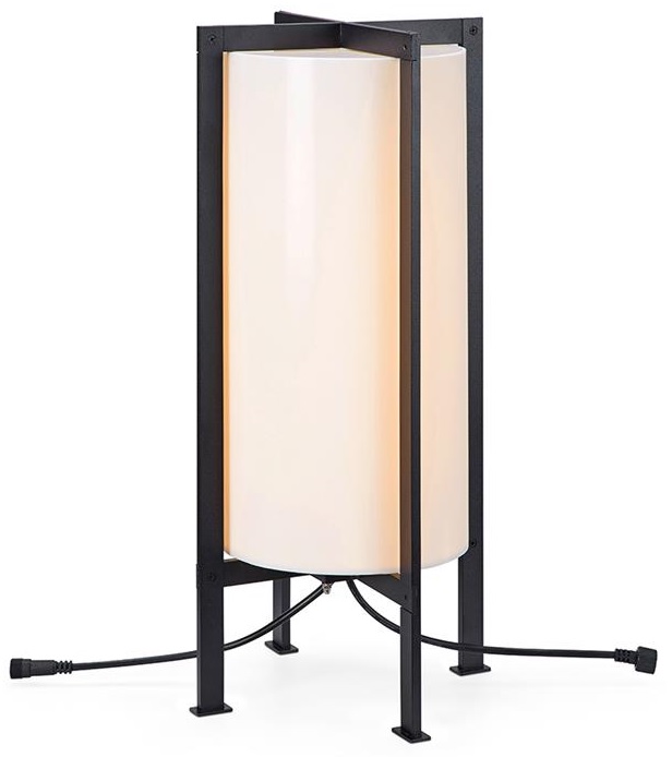 Markslöjd Garden 24 Cylinder Frame lampa stojąca zewnętrzna 1x6W biała/czarna 107987