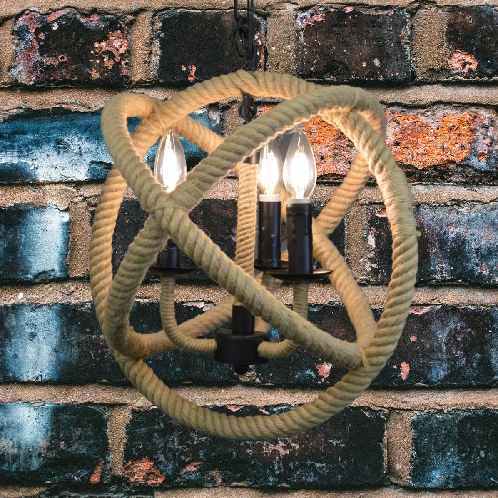 Goldlux Globo lampa wisząca 3x10 W beżowa 307903