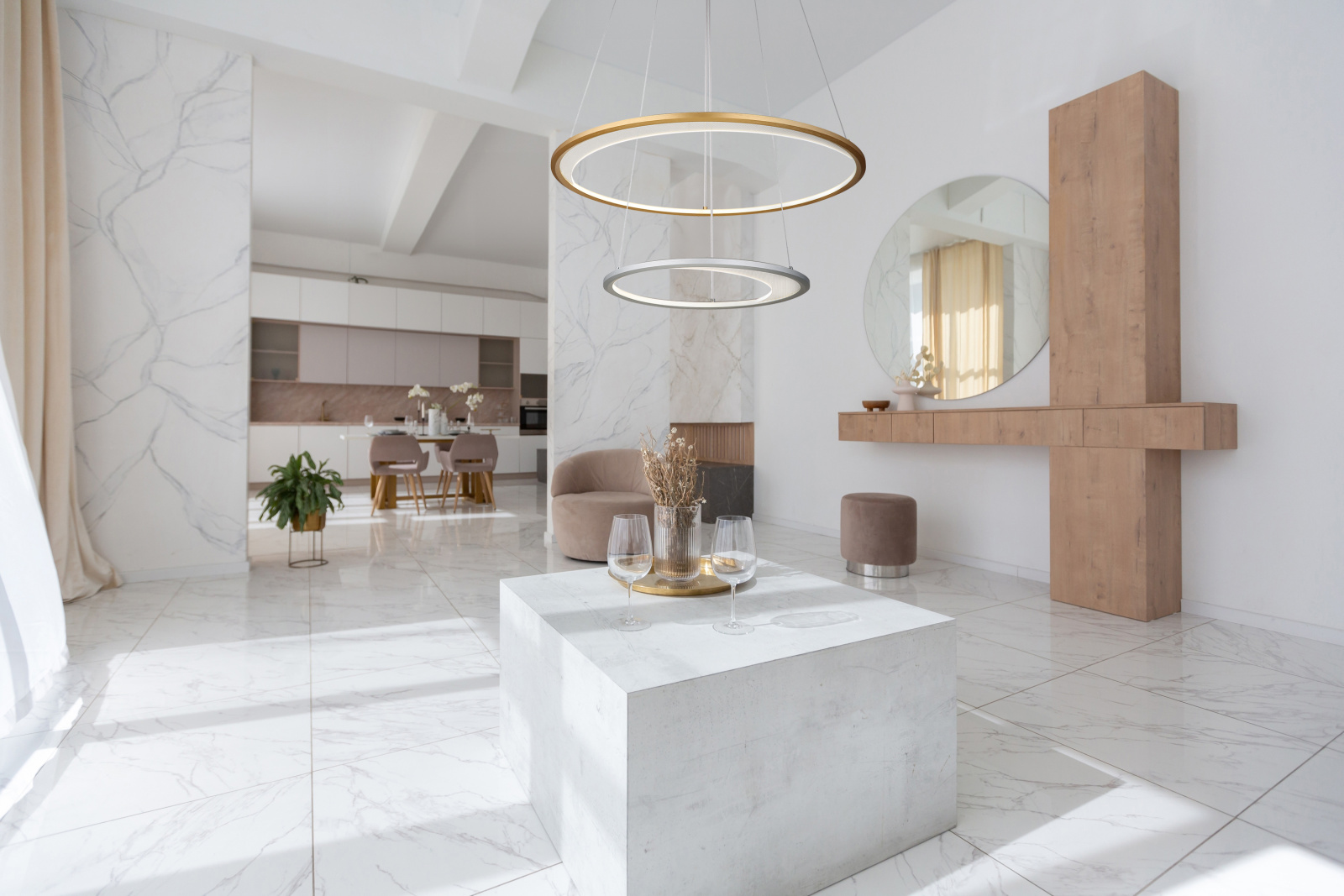 Globo Lighting Umbra lampa wisząca 1x40 W biała-złota-srebrna 67333-44H