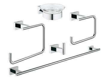 Grohe Essentials Cube zestaw akcesoriów łazienkowych 5w1 Master 40758001