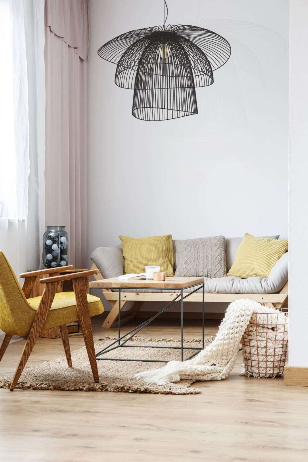 Kaja Plaza lampa wisząca 1x60W czarna KP-12