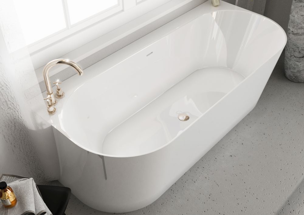 MIraggio Bali wanna przyścienna 170x75 cm biały połysk 0000262