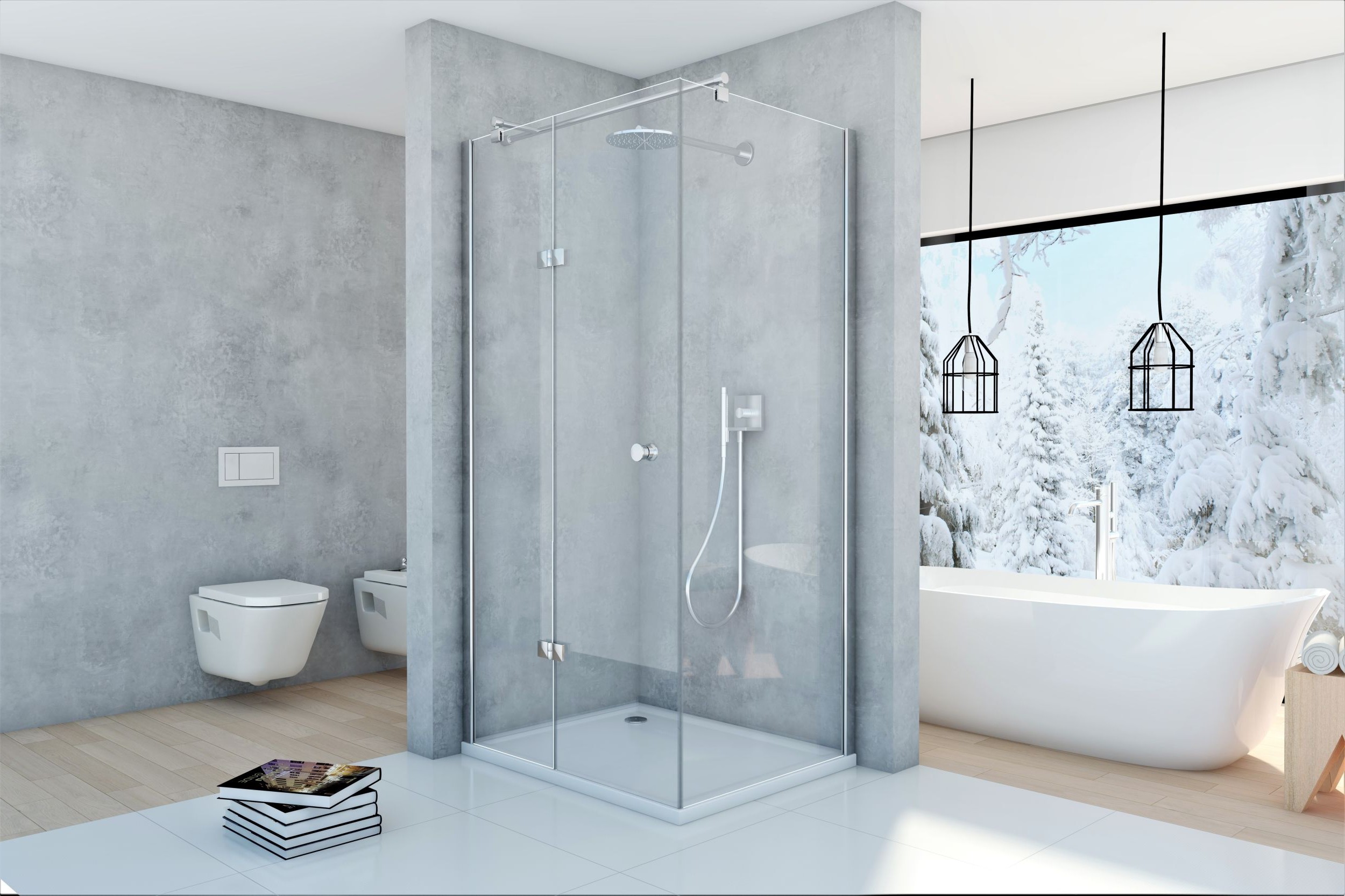 Sea-Horse Fresh Line kabina prysznicowa 80x120 cm prostokątna lewa chrom/szkło przezroczyste BK247T08/12L