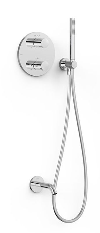 Tres Therm-Box zestaw wannowo-prysznicowy podtynkowy termostatyczny chrom 26225006