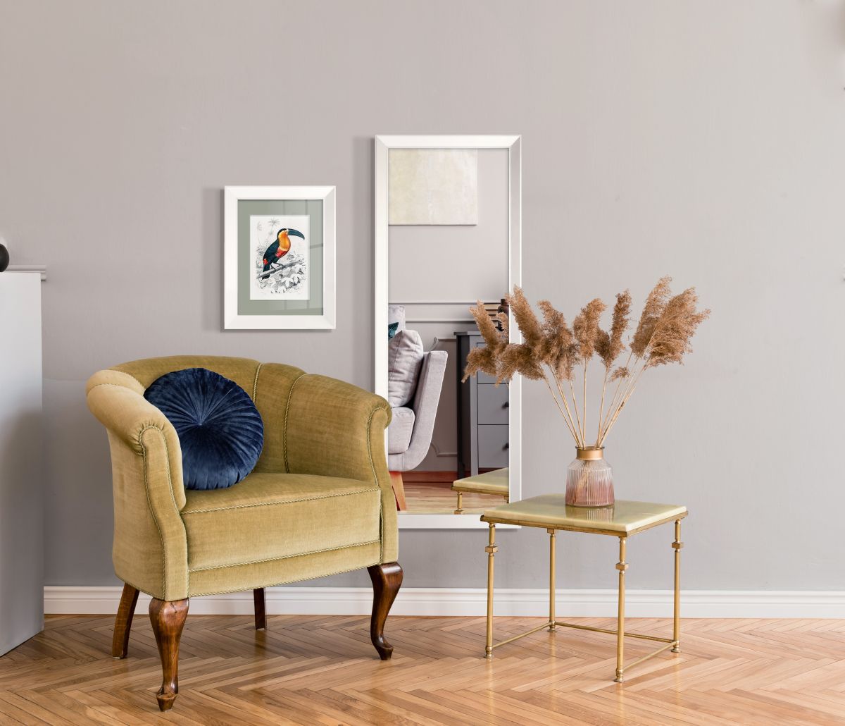 Styler Paris lustro 47x147 cm prostokątne biały LU-12297 - Wysyłka w 24h