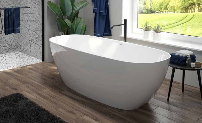 Sanplast Fuerta Mineral WOW-M/FUERTA wanna wolnostojąca 180x80 cm owalna biały mat 642-510-1260-24-000