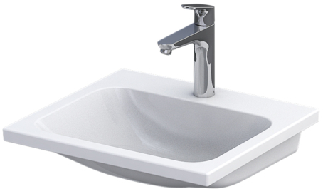 Oristo Cera umywalka 50x46 cm meblowa prostokątna biała UME-CE-50-91