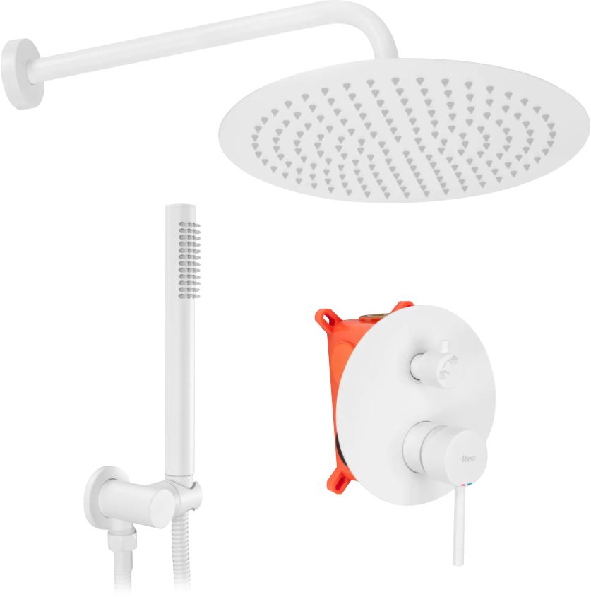 Rea Lungo zestaw prysznicowy podtynkowy biały mat REA-P8540 - Wysyłka w 24h