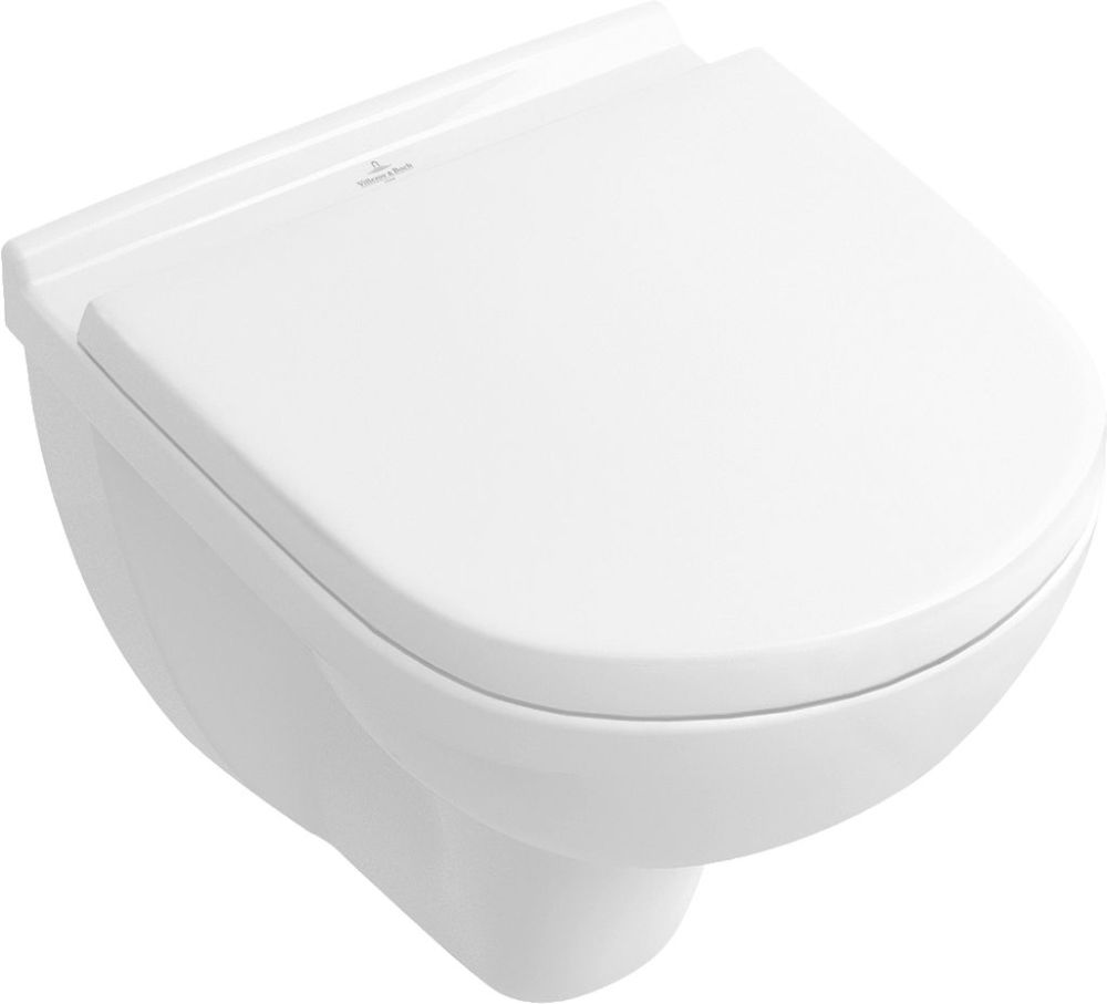 Villeroy & Boch O.Novo combi-Pack miska WC wisząca CeramicPlus z deską wolnoopadającą Weiss Alpin 5688H1R1