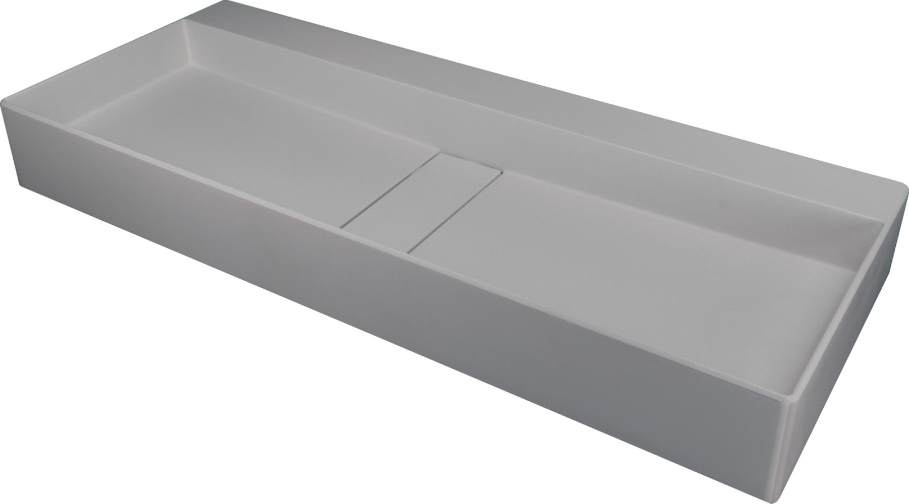 Deante Blur umywalka 80x40 cm prostokątna nablatowa szary metalik CQB_SU8S