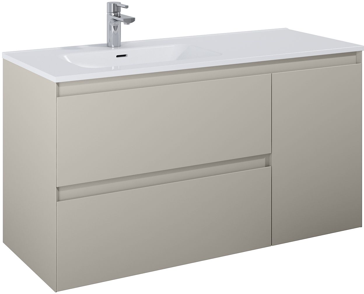 Elita Split szafka 120x45,8x63,5 cm podumywalkowa wisząca fume matt RE011206257020