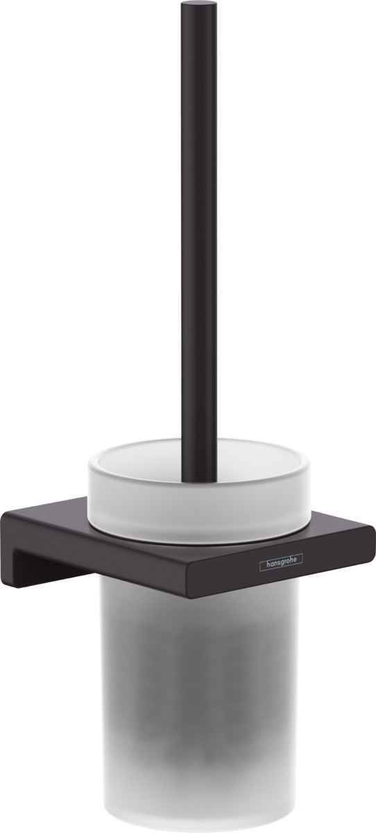 Hansgrohe AddStoris szczotka toaletowa z pojemnikiem ścienna szkło/czarny mat 41752670 - Wysyłka w 24h