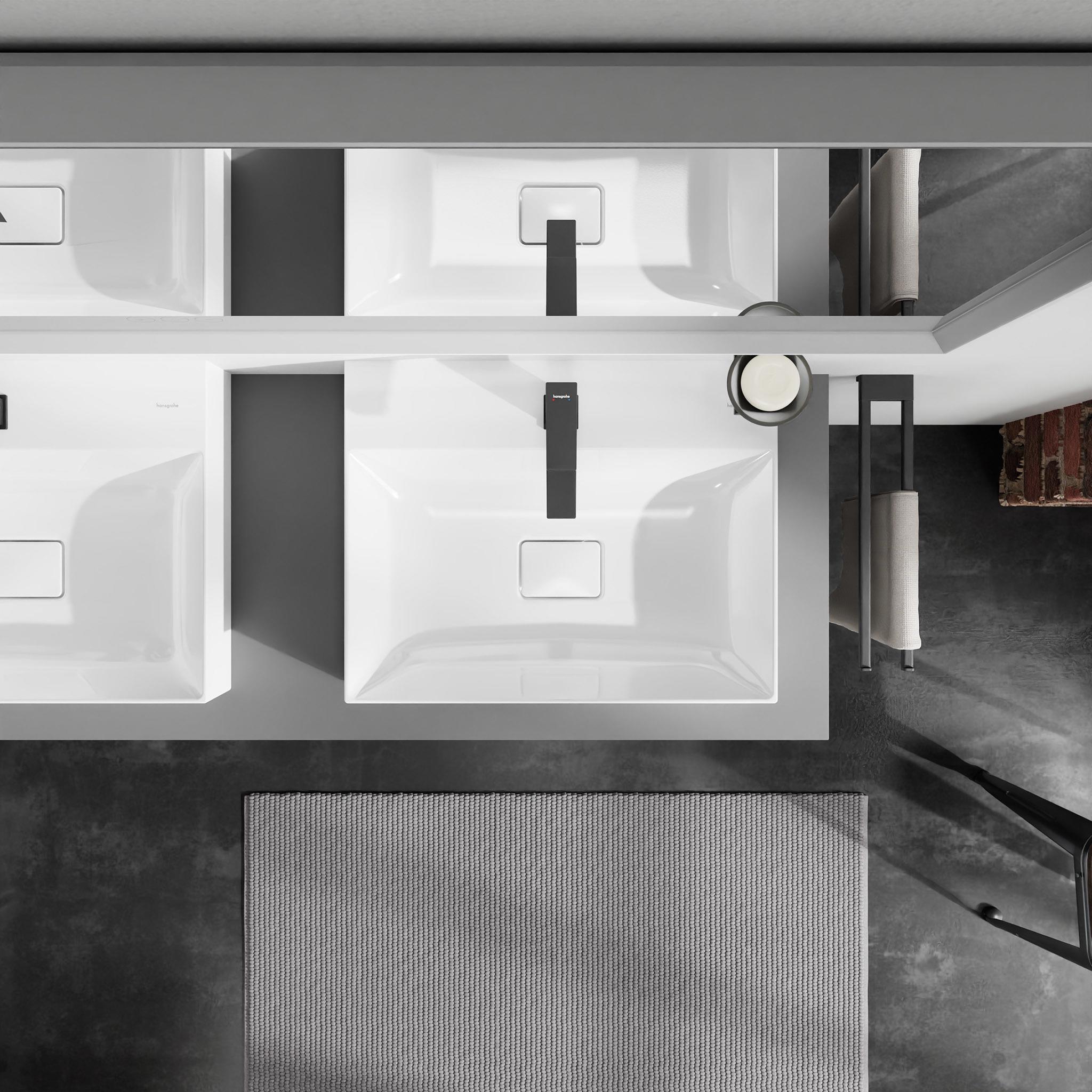 Hansgrohe Xevolos E umywalka 60x48 cm nablatowa prostokątna SmartClean biały 61094450