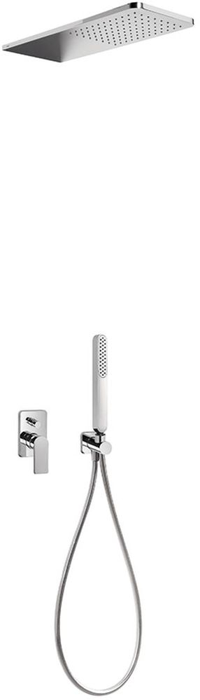 Tres Loft zestaw prysznicowy podtynkowy z deszczownicą chrom 200.180.05