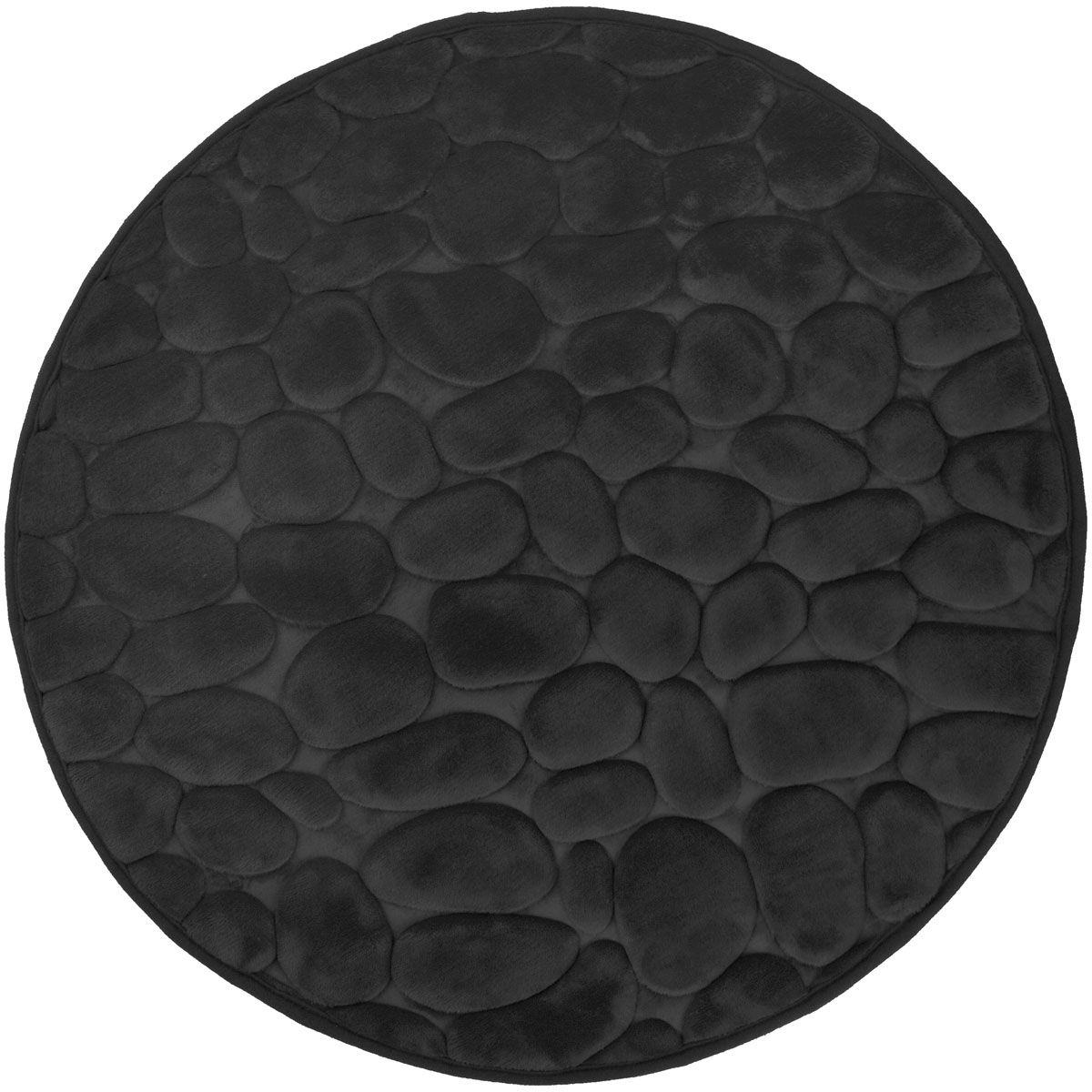 Duschy Bellarina dywanik łazienkowy 60x60 cm okrągły czarny 767-20 - Wysyłka w 24h