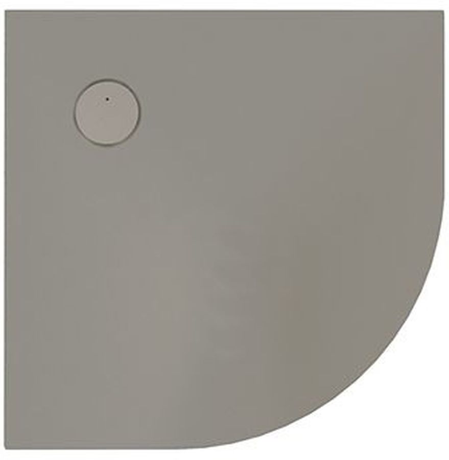 Sanplast Structure Mineral brodzik 80x80 cm półokrągły BP-M/STRUCTURE szarość kamienia 645-360-0420-52-010