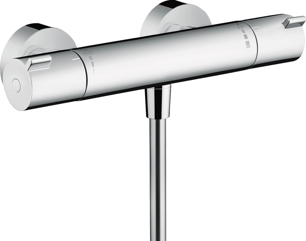Hansgrohe Ecostat 1001 CL bateria prysznicowa ścienna termostatyczna EcoSmart chrom 13211000 - Wysyłka w 24h