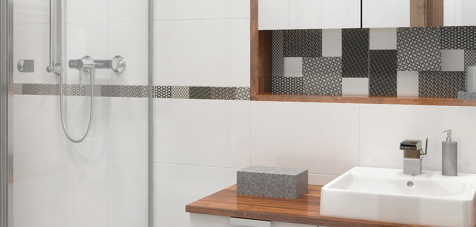 Paradyż Melby płytka ścienna 25x40 cm biała