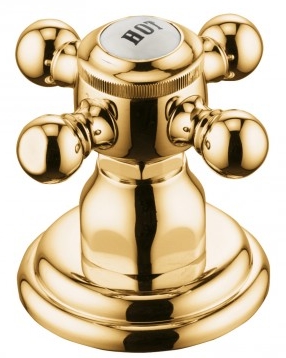 Kludi 1926 zawór boczny pozłacany 518184520