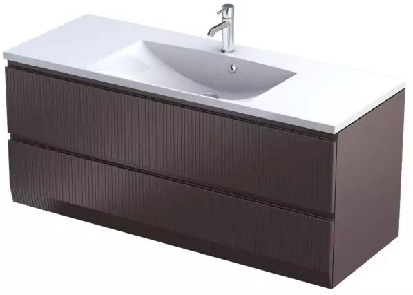 Oristo Brylant szafka 119,6x45,5x50 cm podumywalkowa wisząca mokka OR36-SD2S-120-21R