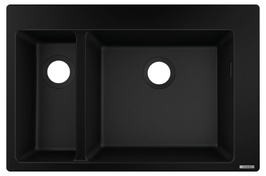 Hansgrohe S51 S510-F635 zlewozmywak 77x51 cm SilaTec grafitowa czerń 43315170