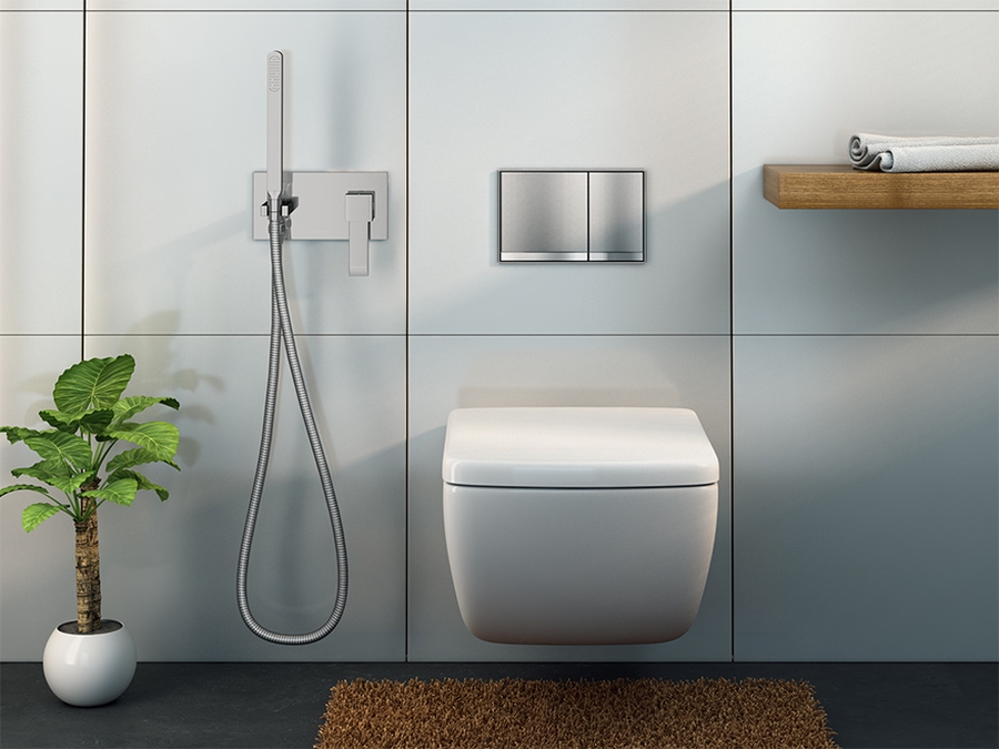 Kohlman Axis bateria bidetowa podtynkowa chrom QW138N