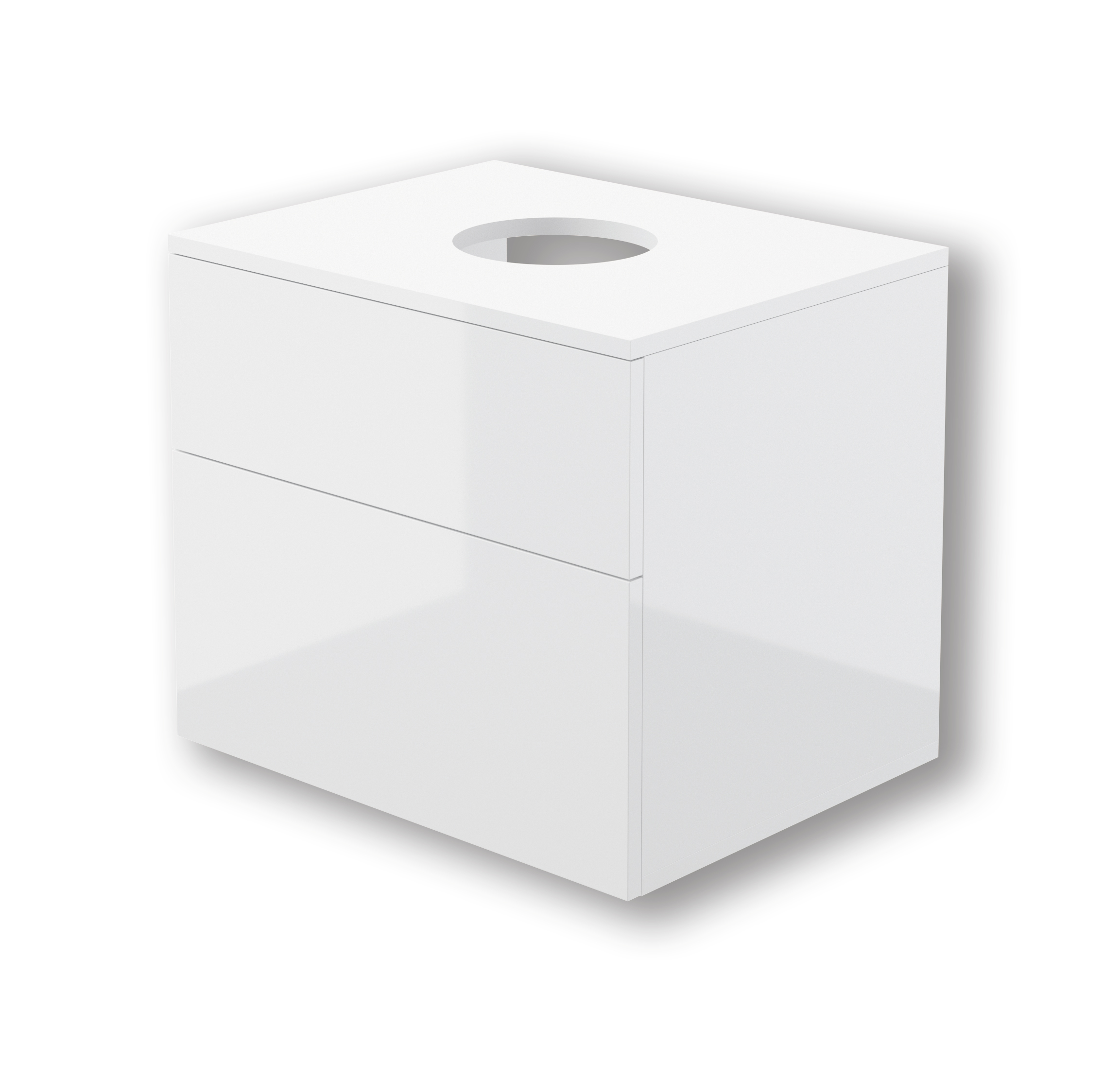 Deante Prizma szafka z blatem 60x47x52 cm podumywalkowa wisząca biała SDI_6B61 - Wysyłka w 24h