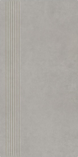 Paradyż Intero stopnica 29,8x59,8 cm prasowana srebrny mat