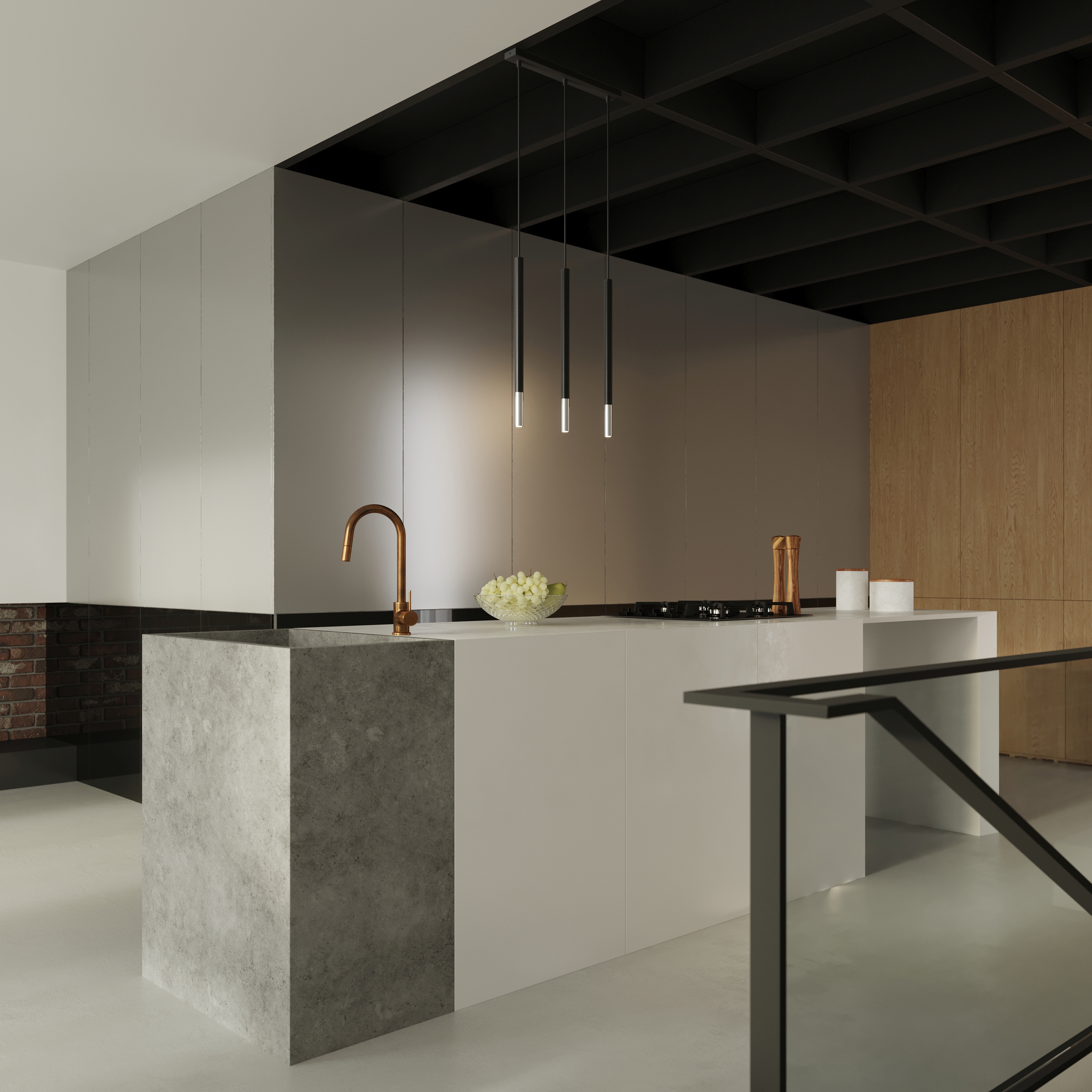 Sollux Lighting Mozaica lampa wisząca 3x40W czarna/chrom SL.0886