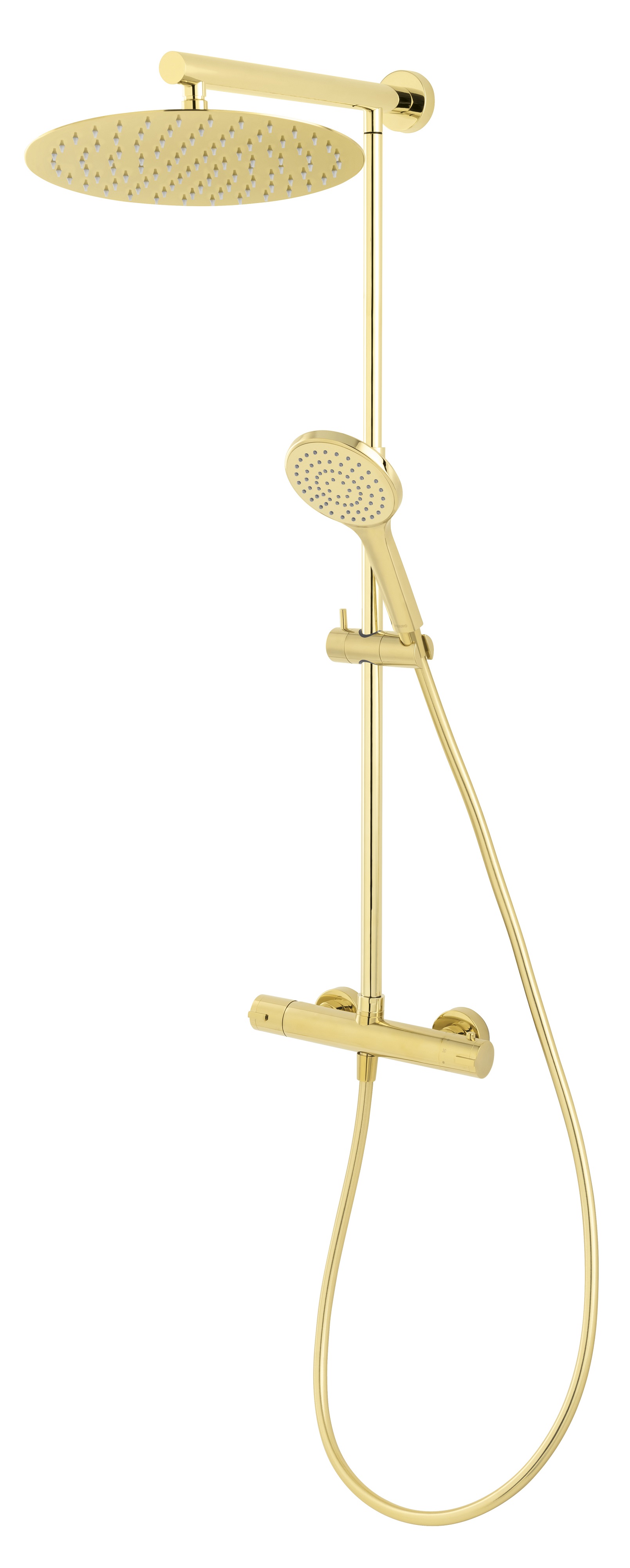 FDesign Anima zestaw prysznicowy ścienny termostatyczny złoty FD5-ANA-7U-55