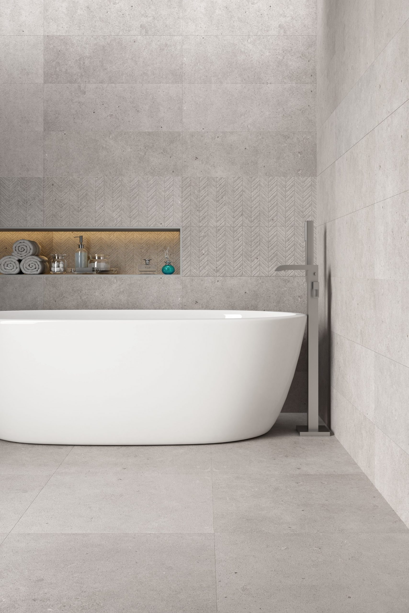 Mykonos Atrio Grey płytka ścienno-podłogowa 60x60 cm