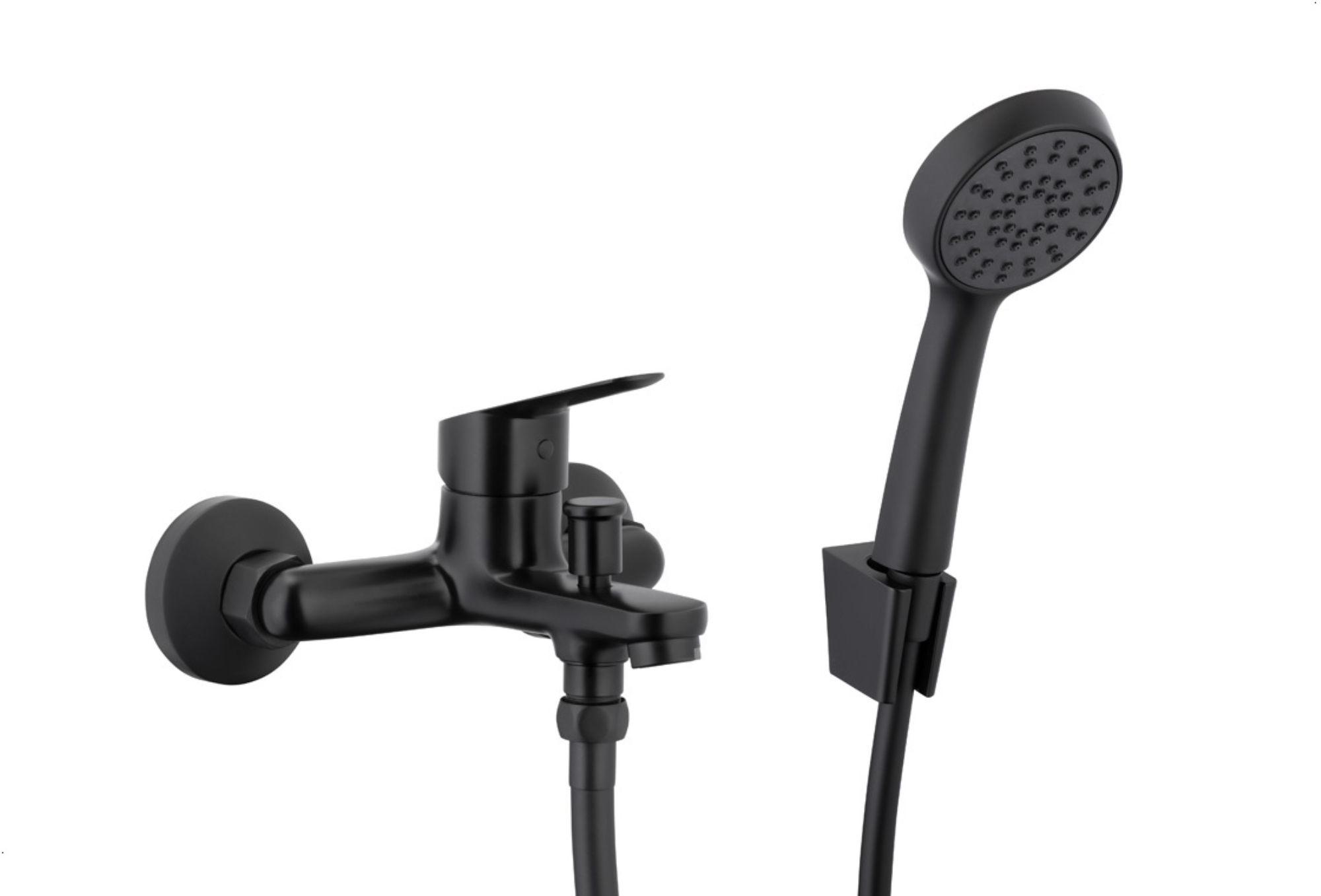 KFA Armatura Sparc bateria wannowo-prysznicowa ścienna czarna 5414-510-81