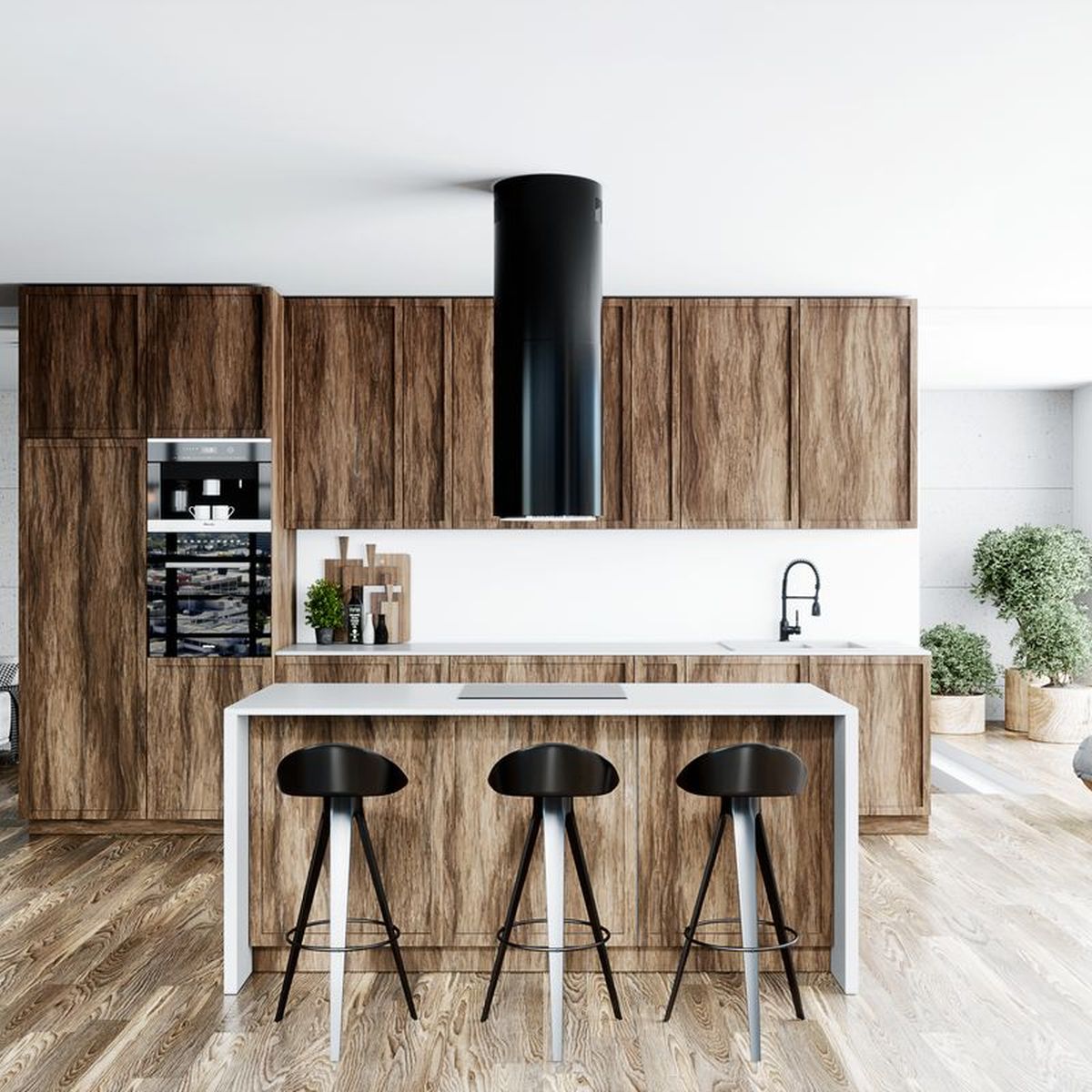 Globalo Silent Quality Heweno Isola okap kuchenny 39 cm wyspowy czarny HEWENO_ISOLA_39_2_BLACK