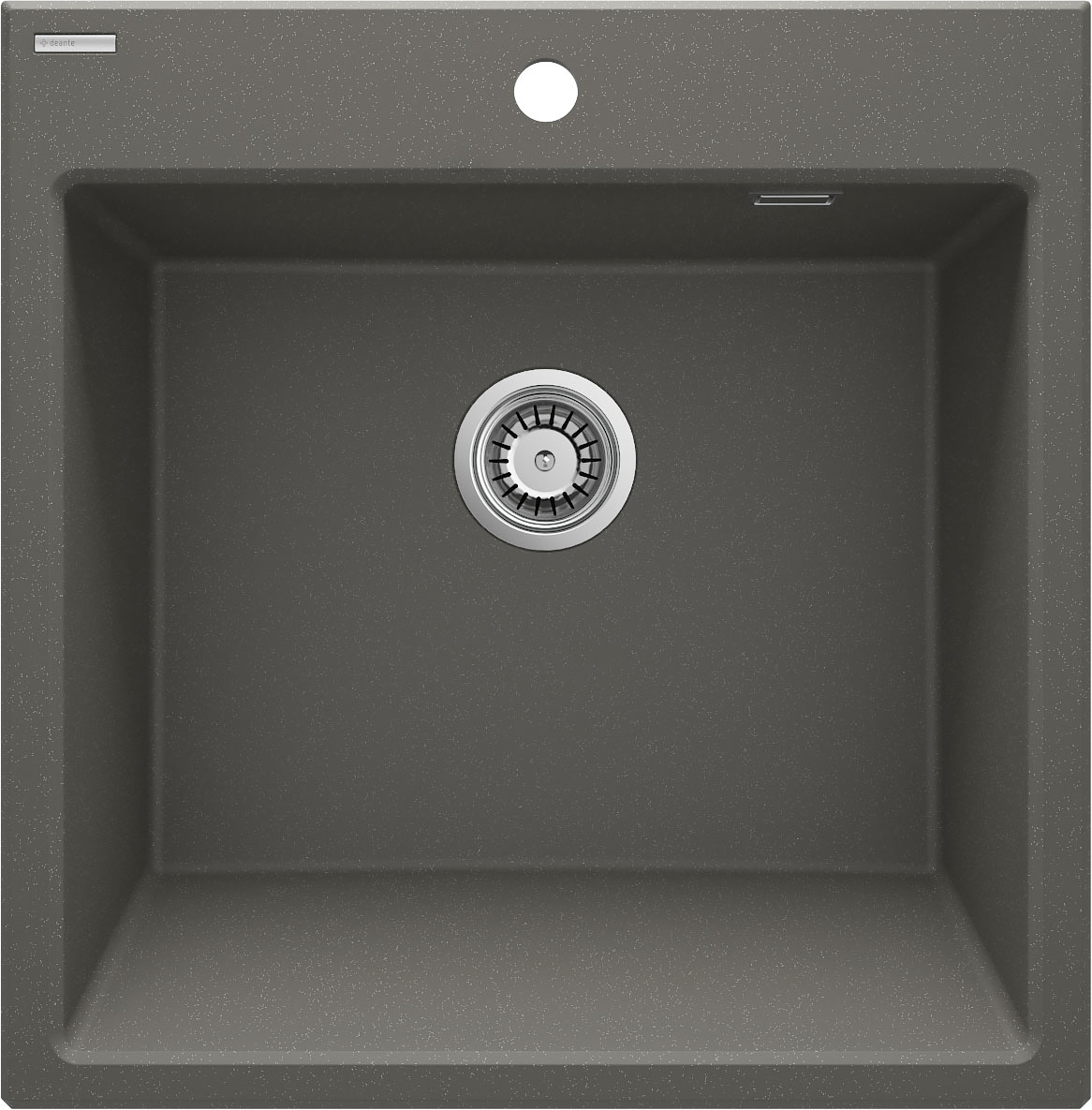 Deante Eridan zlewozmywak granitowy 61x60 cm antracyt ZQE_T10K