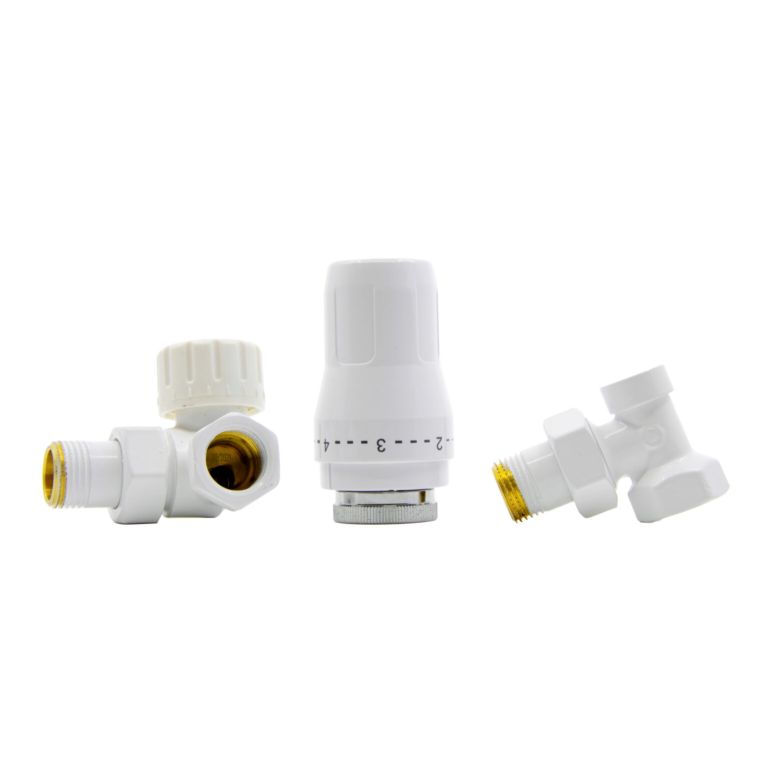 HeatBase Standard zestaw termostatyczny 1/2GZx1/2GW osiowo prawy biały HB01TOPR9016