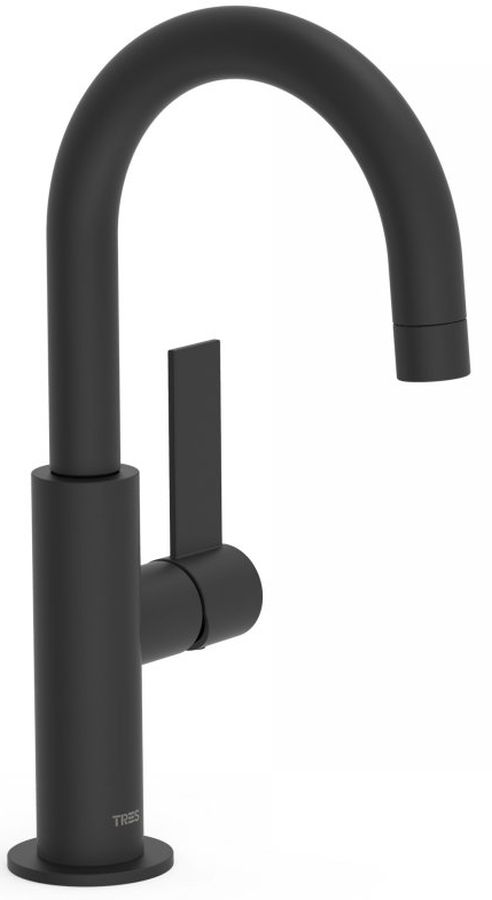 Tres Project bateria umywalkowa stojąca czarny mat 211.904.01.NM