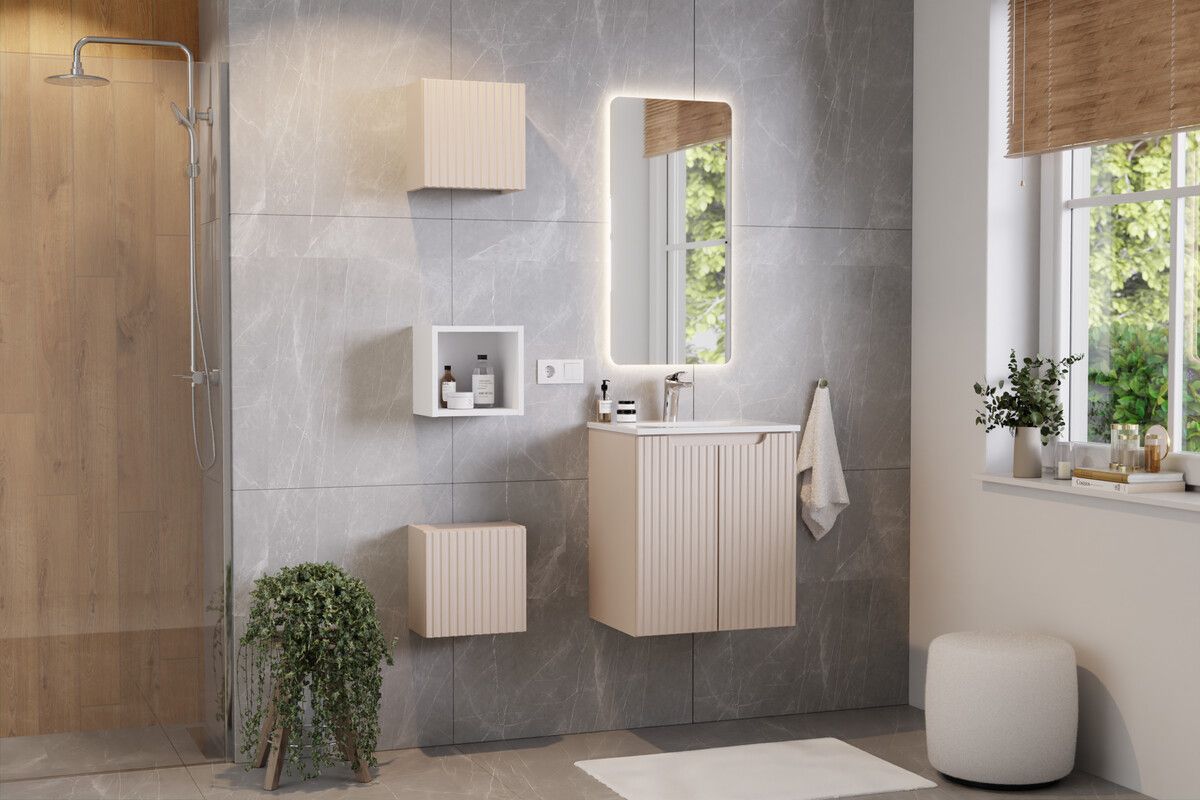 Comad Sky 3 umywalka 60x40 cm prostokątna wpuszczana biała SKY 3 60CM DP (E-8099-3-60)