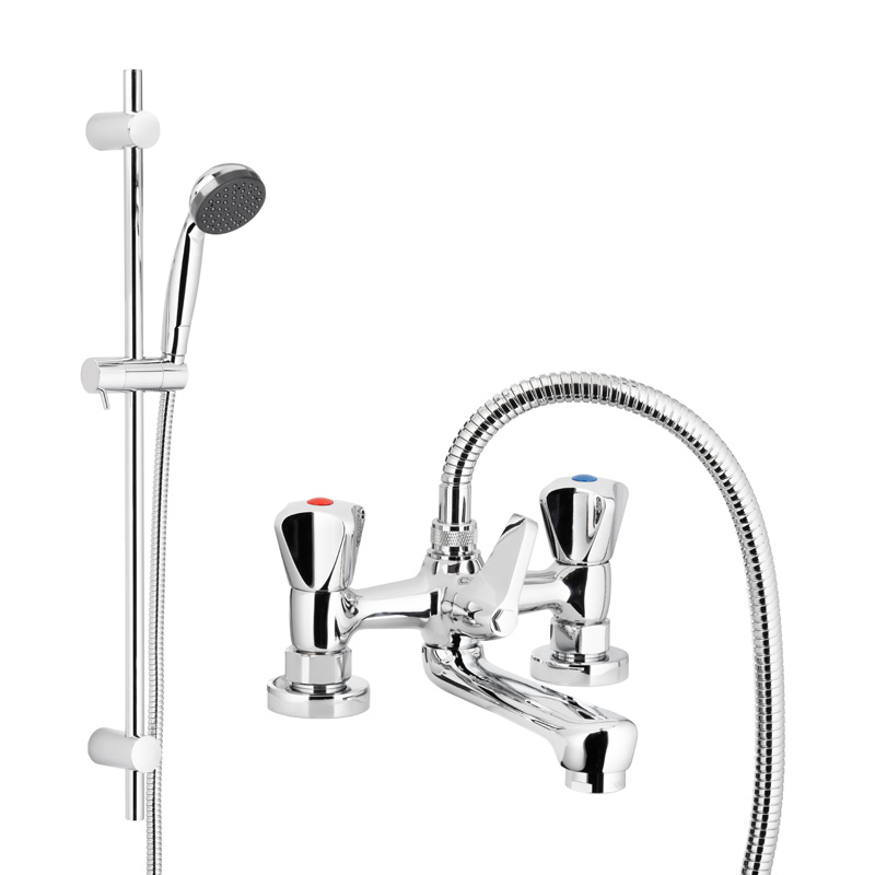 KFA Armatura Standard bateria wannowo-prysznicowa stojąca z uchwytami A 305-312-00 - Wysyłka w 24h