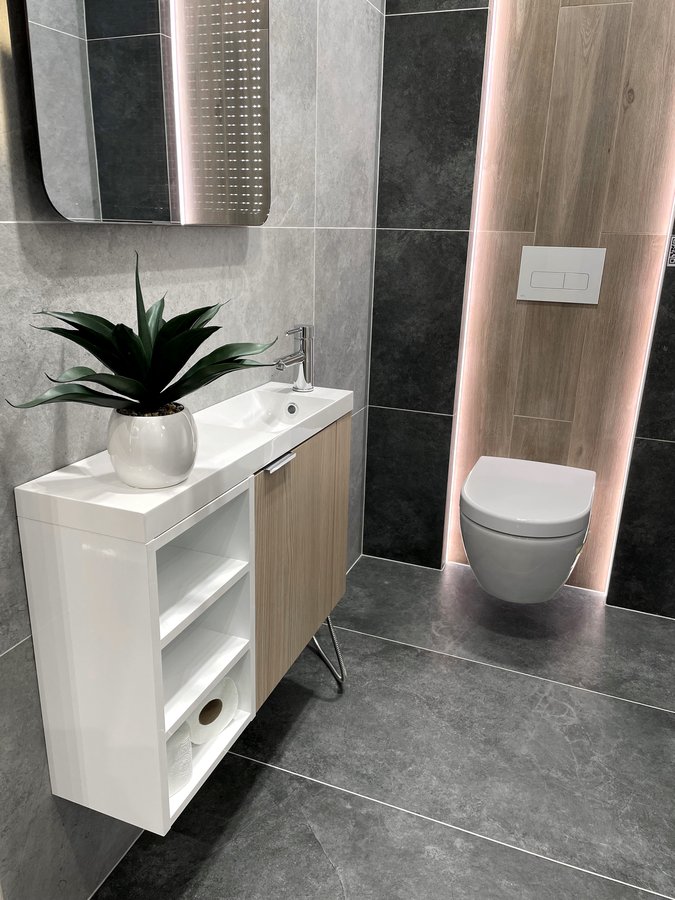 Sapho Latus VI szafka 30 cm wisząca boczna biały połysk LT620-3030