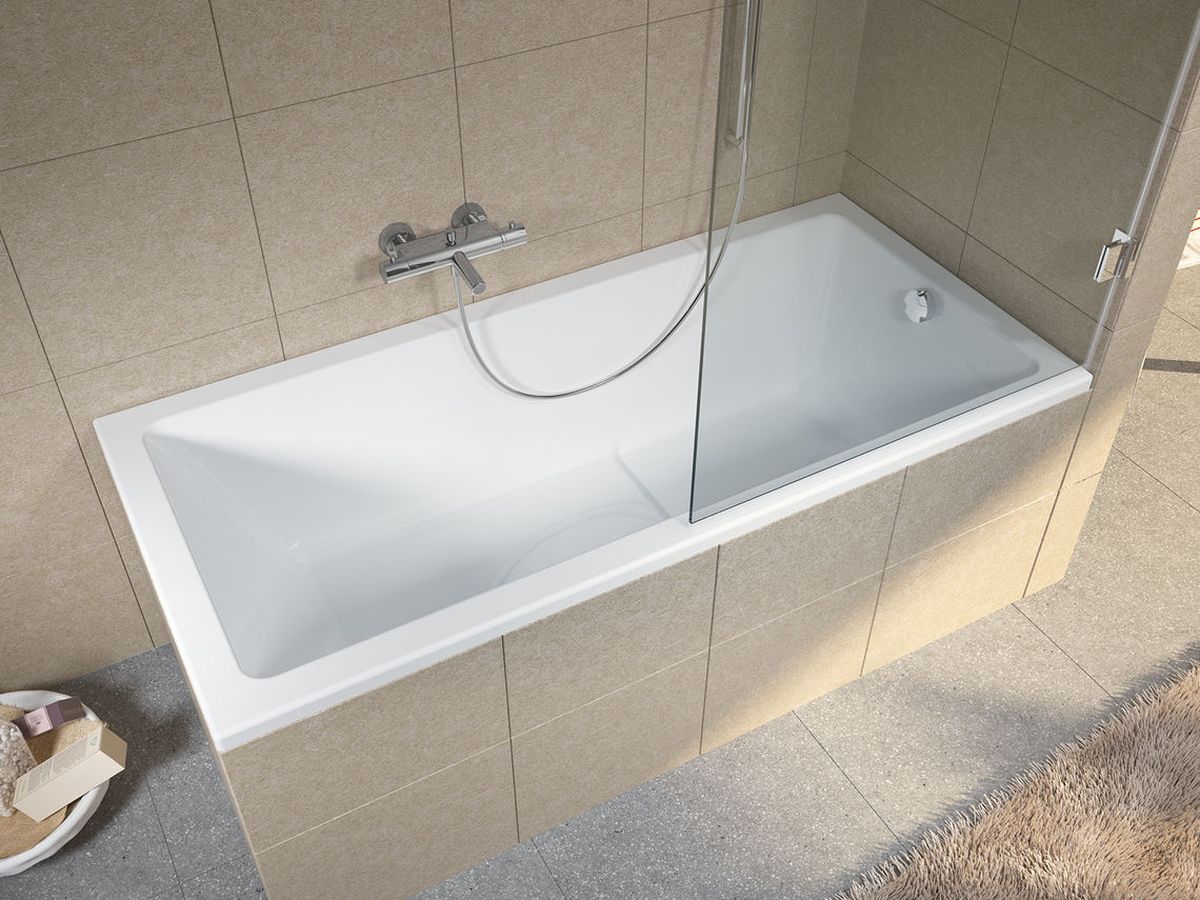 Riho Lusso Plus wanna prostokątna 170x80 cm biały błyszczący B006001005