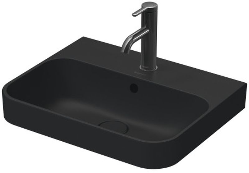 Duravit Happy D.2 umywalka 50x40 cm prostokątna nablatowa antracyt 2360501300