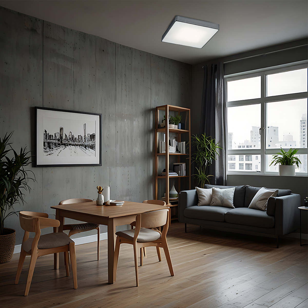 Argon Ontario plafon 4x15W szary 1578 - Wysyłka w 24h