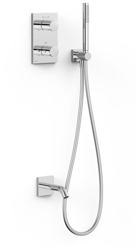 Tres Therm-Box zestaw wannowo-prysznicowy podtynkowy termostatyczny chrom 06225006