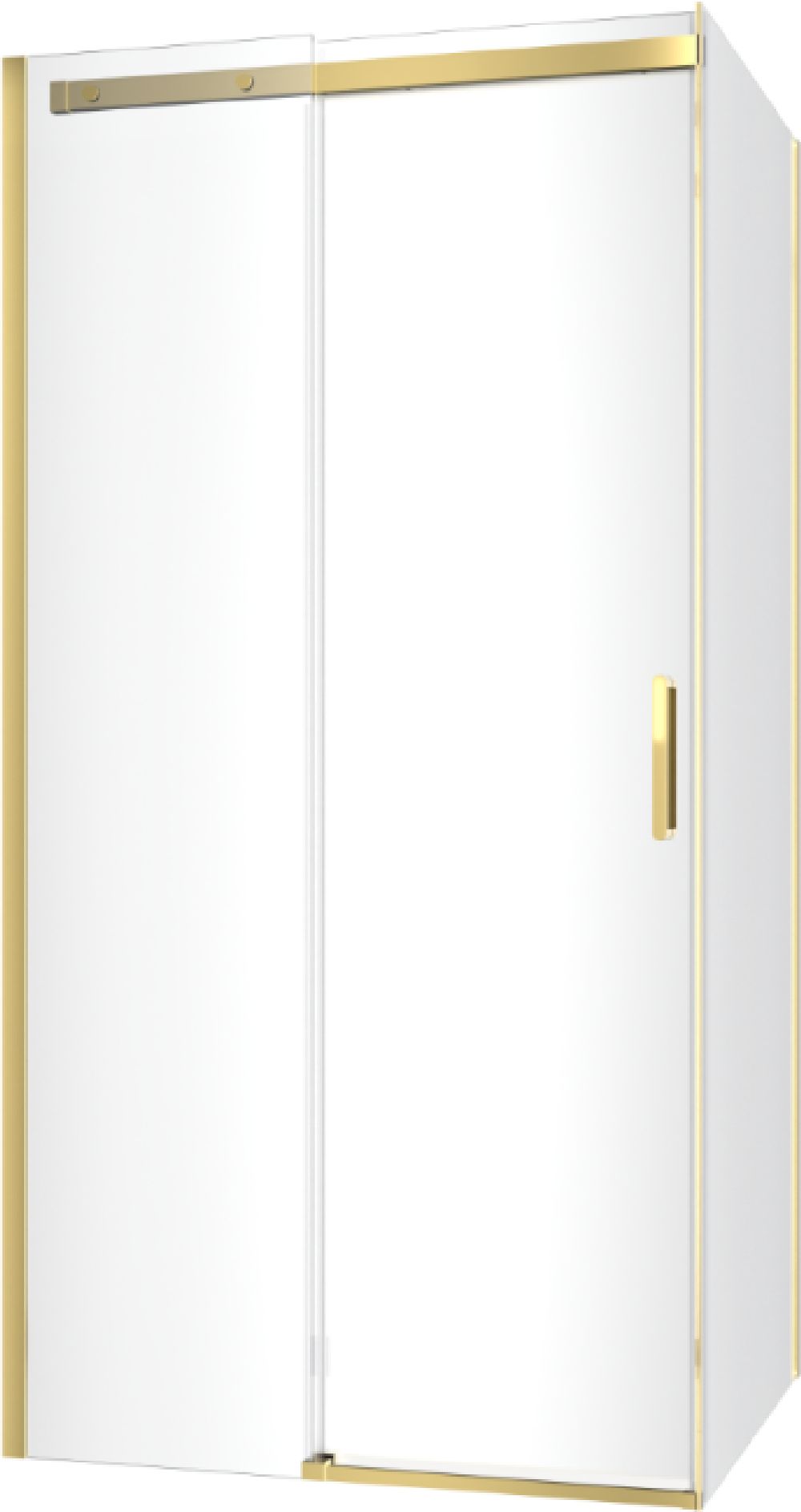 Excellent Rols kabina prysznicowa 100x80 cm złoty połysk/szkło przezroczyste KAEX.2616.K.1000.0800.GL