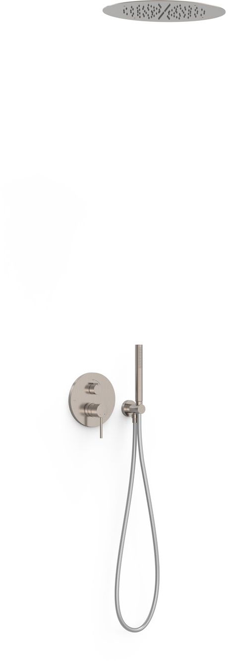 Tres Study Exclusive zestaw prysznicowy podtynkowy z deszczownicą stalowy 26228005AC