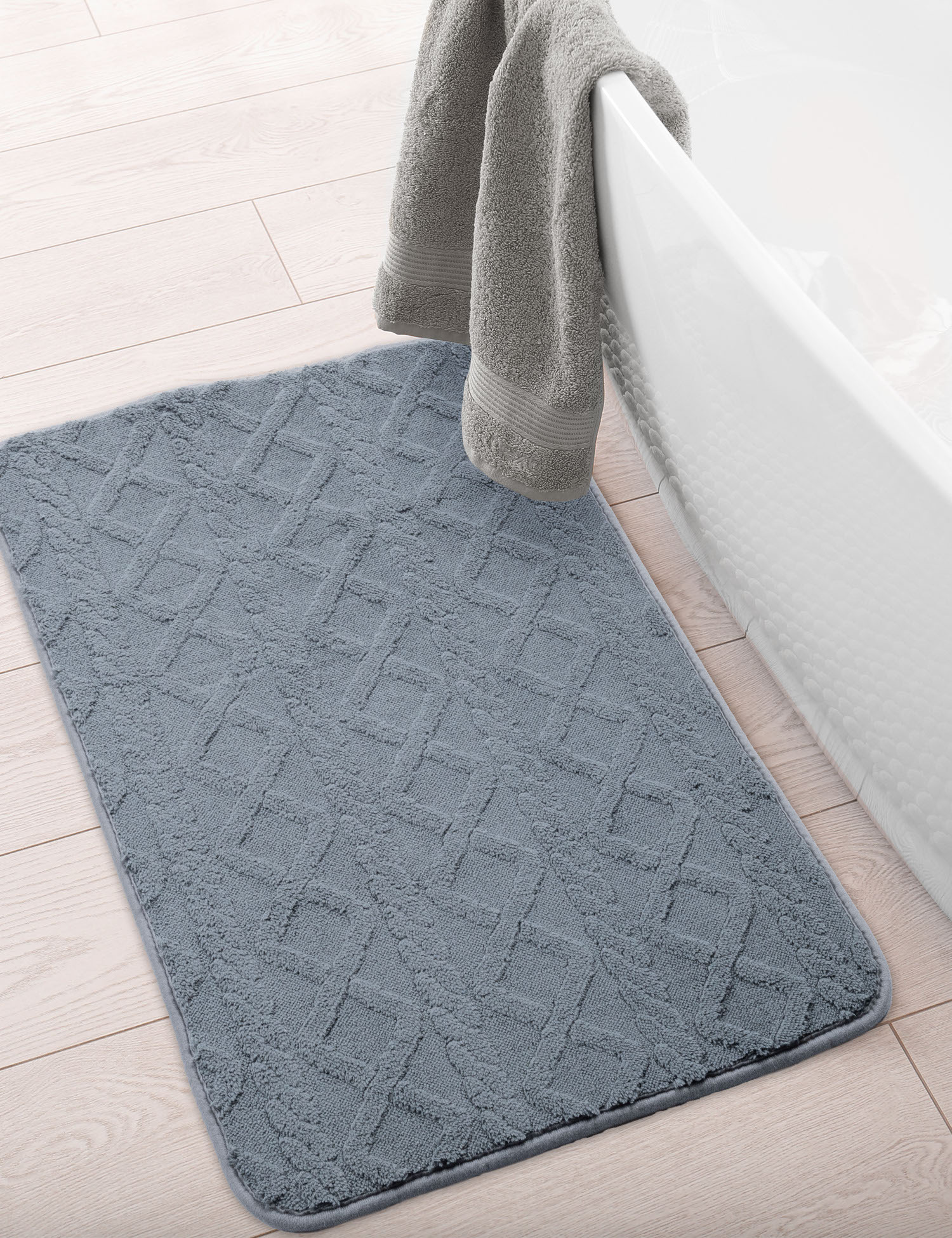 Multi-Decor New Style dywanik łazienkowy 90x60 cm prostokątny szary 508328