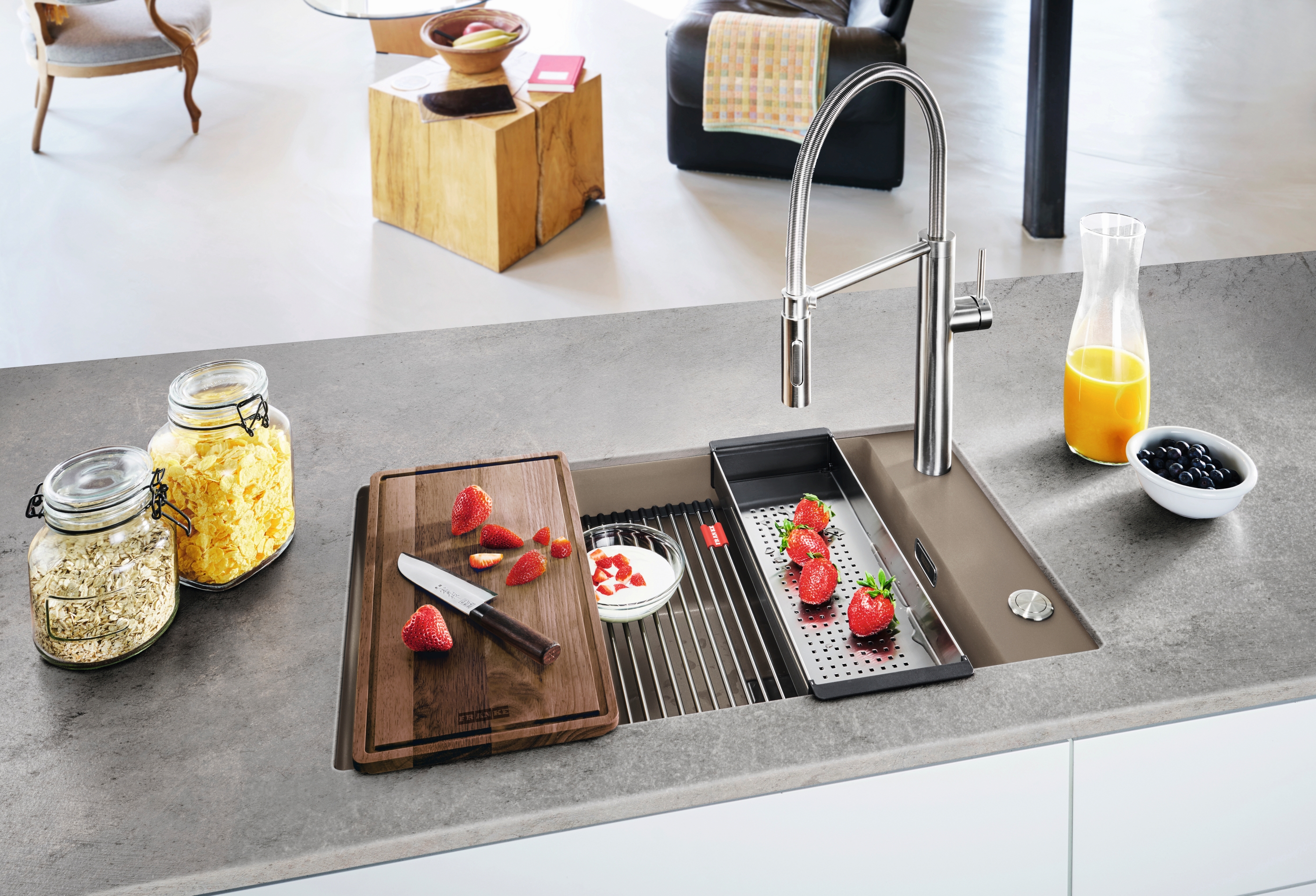 Franke Kanon KNG 110-62 zlewozmywak 62x42 cm Fragranite cappuccino 125.0528.621