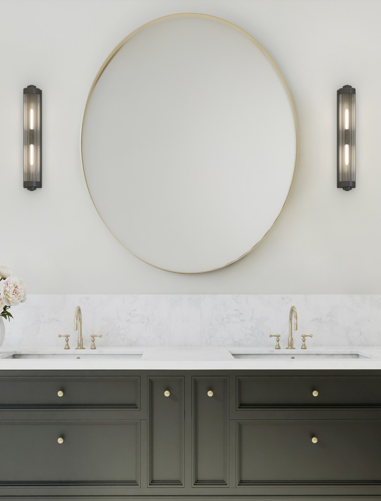 Open Design Fumi Parette Nero kinkiet 2x8W LED czarny mat/przezroczysty OR84498