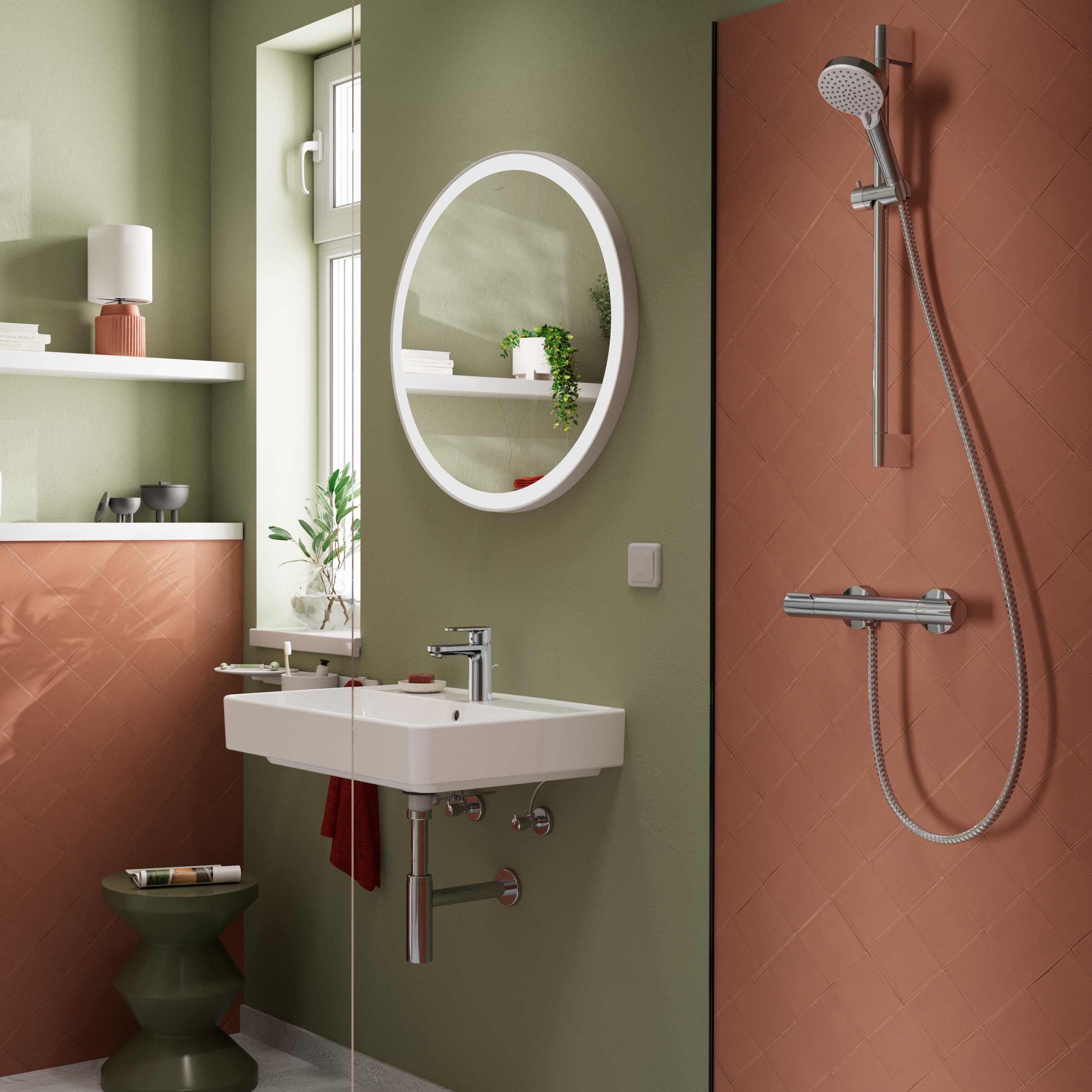 Hansgrohe Xanuia Q umywalka 65x48 cm prostokątna ścienna biała 61011450